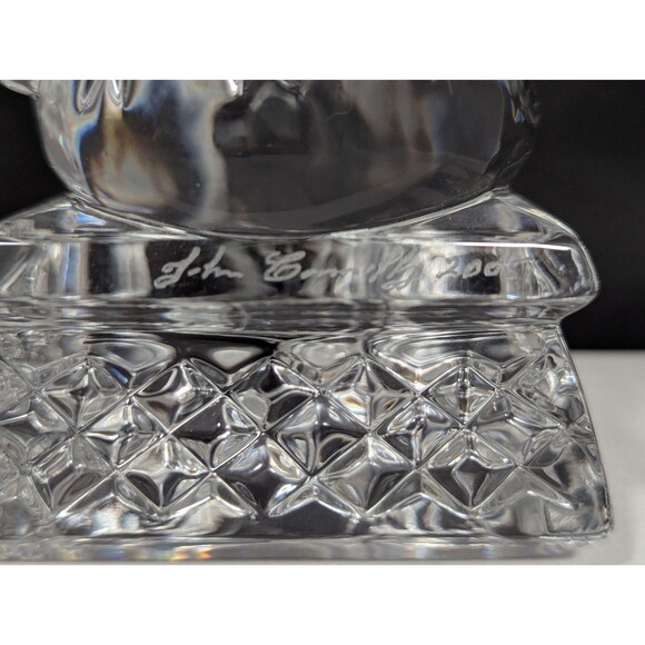 2005 Waterford Crystal \'Santa Claus With List\' Sculpture - Christmas 6\